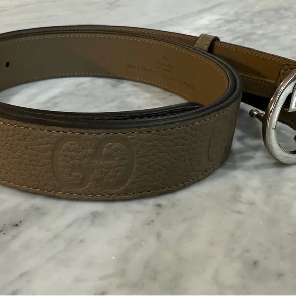 Gucci Interlocking GG Supreme Belt Size 120/48 NWT Neutral Unisex